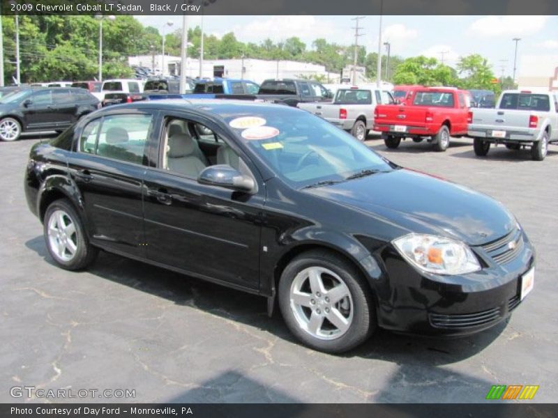 Black / Gray 2009 Chevrolet Cobalt LT Sedan