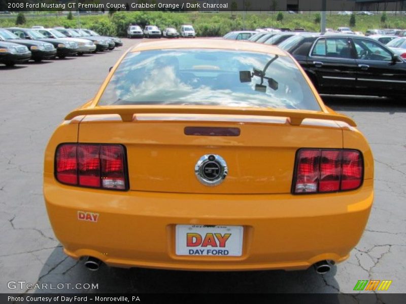 Grabber Orange / Dark Charcoal 2008 Ford Mustang GT Premium Coupe