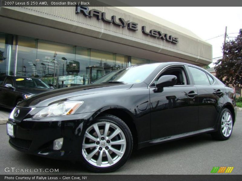 Obsidian Black / Black 2007 Lexus IS 250 AWD