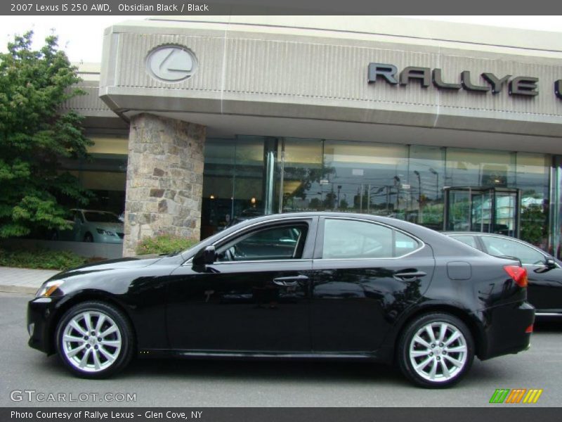 Obsidian Black / Black 2007 Lexus IS 250 AWD