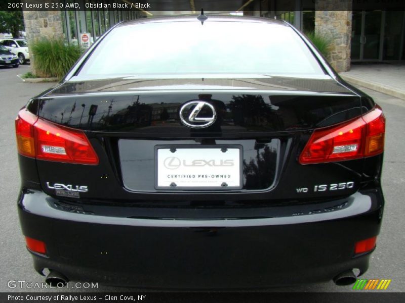 Obsidian Black / Black 2007 Lexus IS 250 AWD