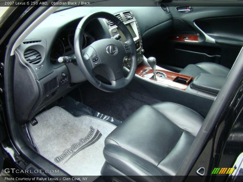Obsidian Black / Black 2007 Lexus IS 250 AWD