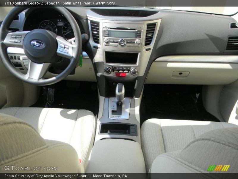 Satin White Pearl / Warm Ivory 2010 Subaru Legacy 2.5i Sedan