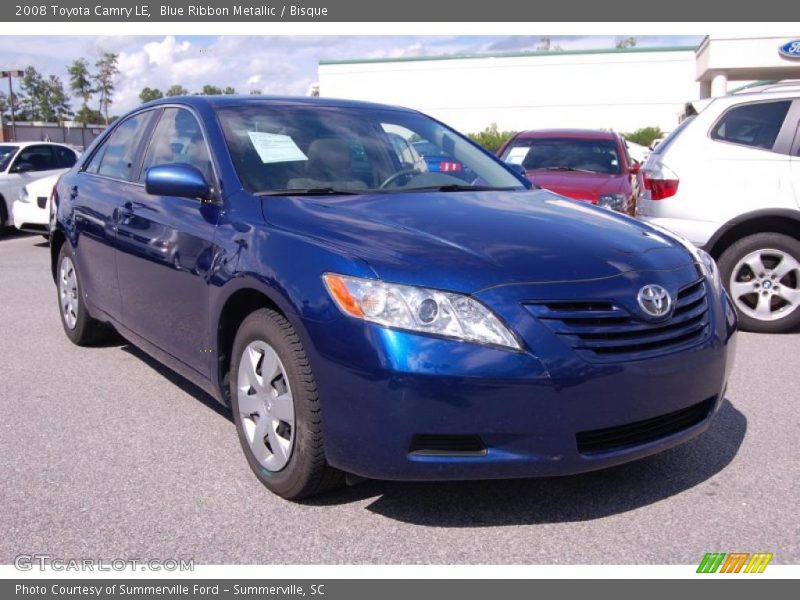 Blue Ribbon Metallic / Bisque 2008 Toyota Camry LE