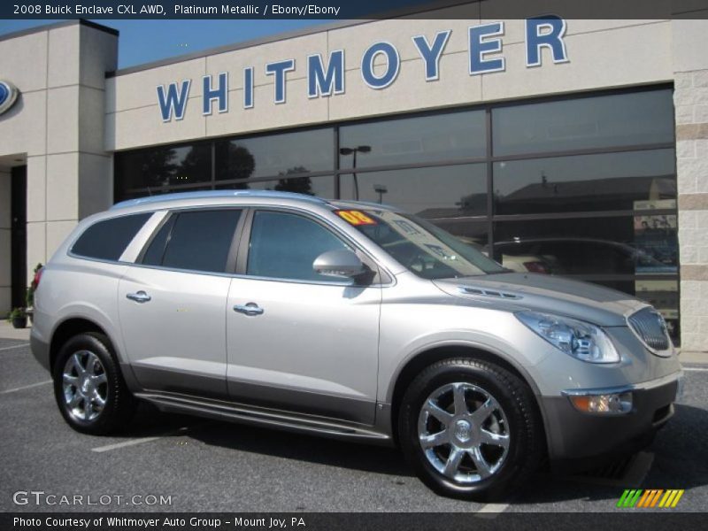 Platinum Metallic / Ebony/Ebony 2008 Buick Enclave CXL AWD