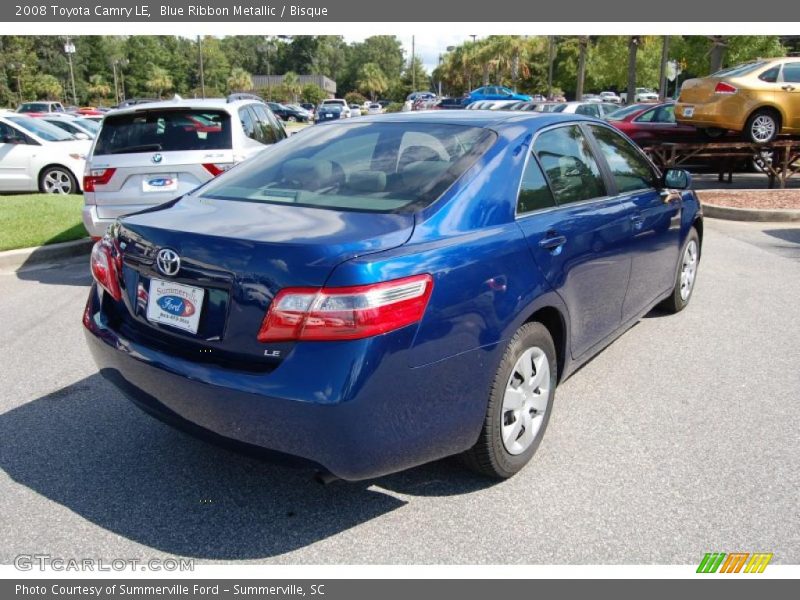 Blue Ribbon Metallic / Bisque 2008 Toyota Camry LE