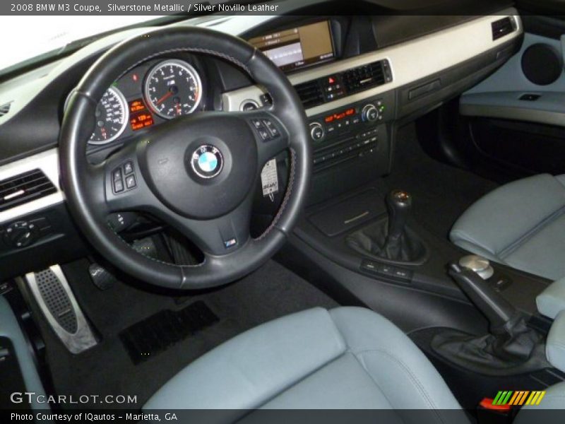Silverstone Metallic / Silver Novillo Leather 2008 BMW M3 Coupe