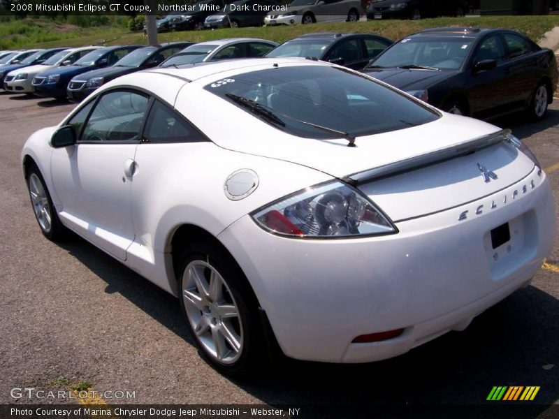 Northstar White / Dark Charcoal 2008 Mitsubishi Eclipse GT Coupe