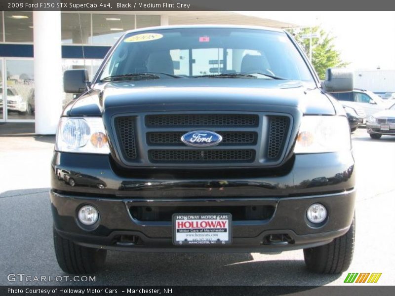 Black / Medium Flint Grey 2008 Ford F150 STX SuperCab 4x4