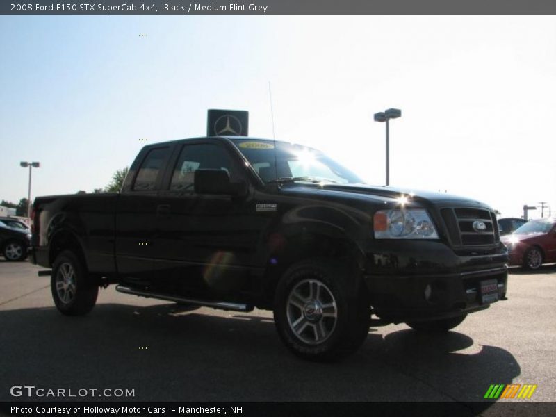Black / Medium Flint Grey 2008 Ford F150 STX SuperCab 4x4