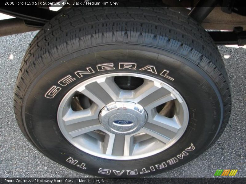 Black / Medium Flint Grey 2008 Ford F150 STX SuperCab 4x4