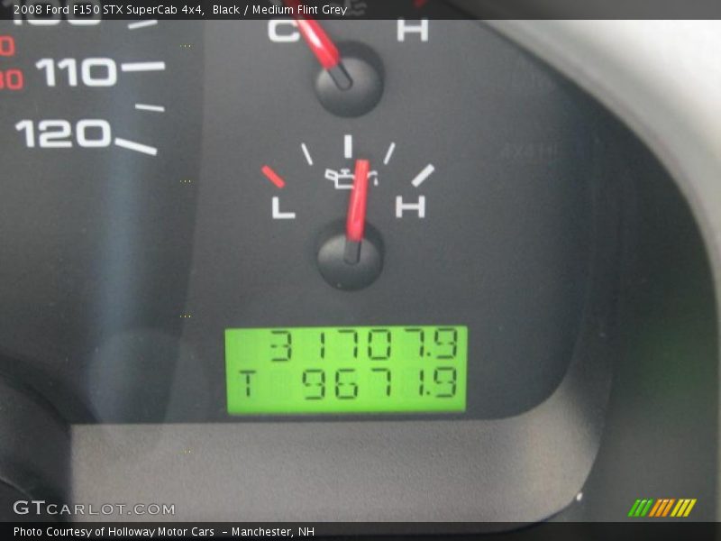 Black / Medium Flint Grey 2008 Ford F150 STX SuperCab 4x4
