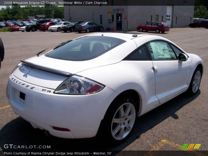 Northstar White / Dark Charcoal 2008 Mitsubishi Eclipse GT Coupe