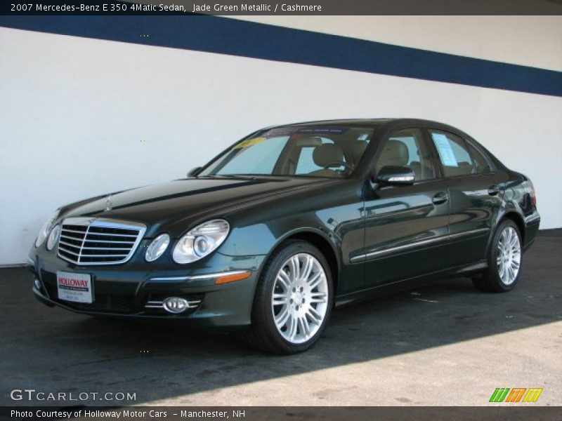 Jade Green Metallic / Cashmere 2007 Mercedes-Benz E 350 4Matic Sedan