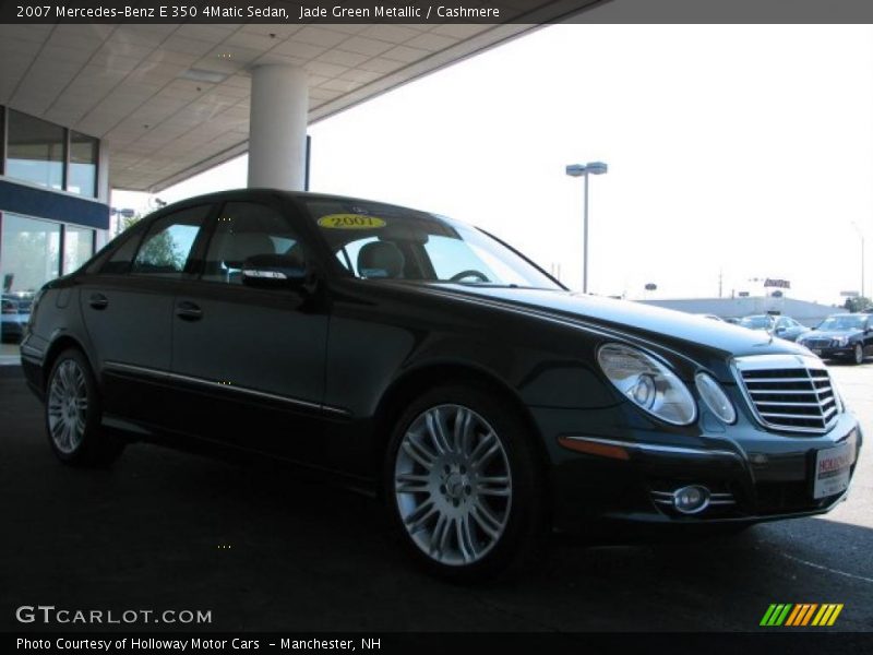 Jade Green Metallic / Cashmere 2007 Mercedes-Benz E 350 4Matic Sedan