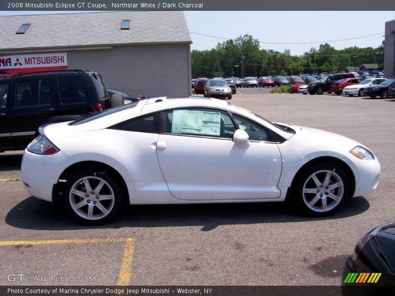 Northstar White / Dark Charcoal 2008 Mitsubishi Eclipse GT Coupe
