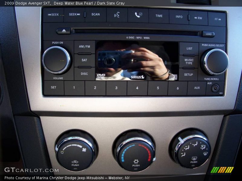 Deep Water Blue Pearl / Dark Slate Gray 2009 Dodge Avenger SXT