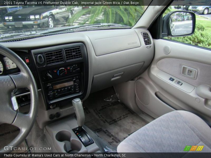 Imperial Jade Green Mica / Oak Beige 2001 Toyota Tacoma V6 PreRunner Double Cab