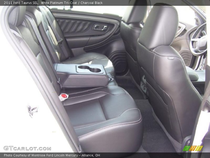 White Platinum Tri-Coat / Charcoal Black 2011 Ford Taurus SEL