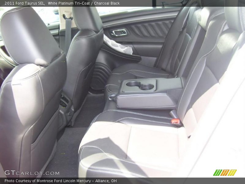 White Platinum Tri-Coat / Charcoal Black 2011 Ford Taurus SEL