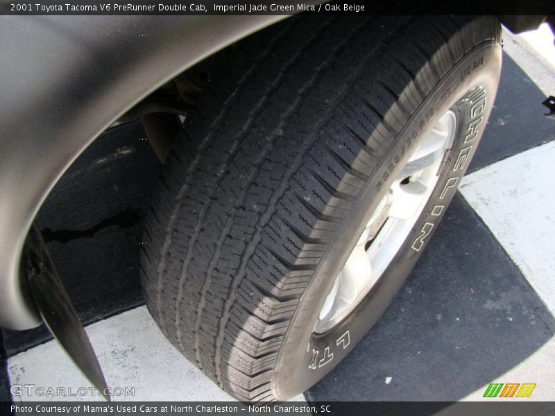 Imperial Jade Green Mica / Oak Beige 2001 Toyota Tacoma V6 PreRunner Double Cab
