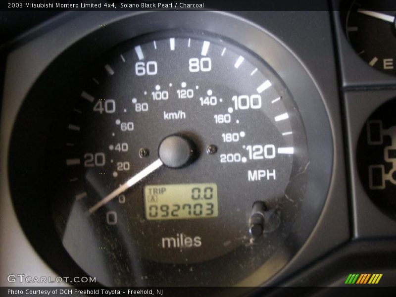 Solano Black Pearl / Charcoal 2003 Mitsubishi Montero Limited 4x4