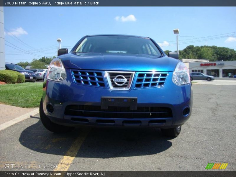 Indigo Blue Metallic / Black 2008 Nissan Rogue S AWD