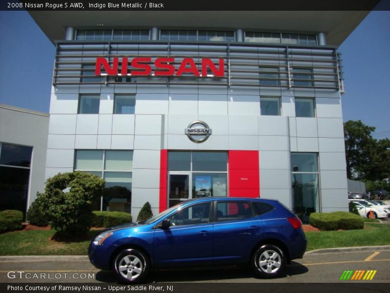 Indigo Blue Metallic / Black 2008 Nissan Rogue S AWD