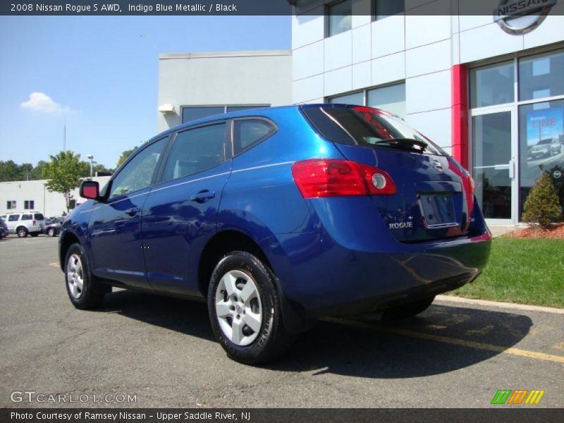 Indigo Blue Metallic / Black 2008 Nissan Rogue S AWD