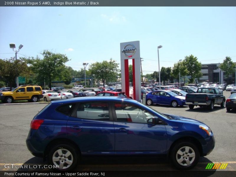 Indigo Blue Metallic / Black 2008 Nissan Rogue S AWD