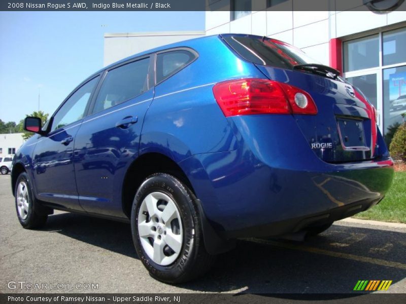 Indigo Blue Metallic / Black 2008 Nissan Rogue S AWD