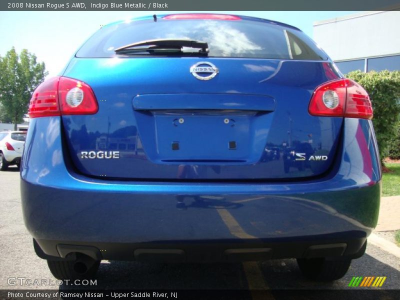 Indigo Blue Metallic / Black 2008 Nissan Rogue S AWD