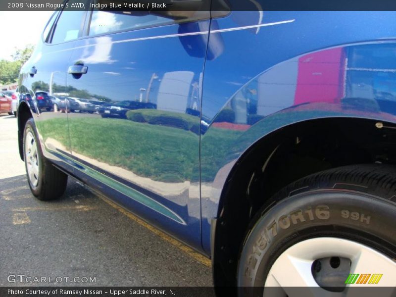 Indigo Blue Metallic / Black 2008 Nissan Rogue S AWD