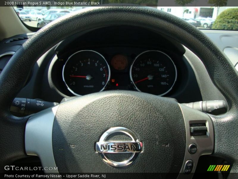 Indigo Blue Metallic / Black 2008 Nissan Rogue S AWD