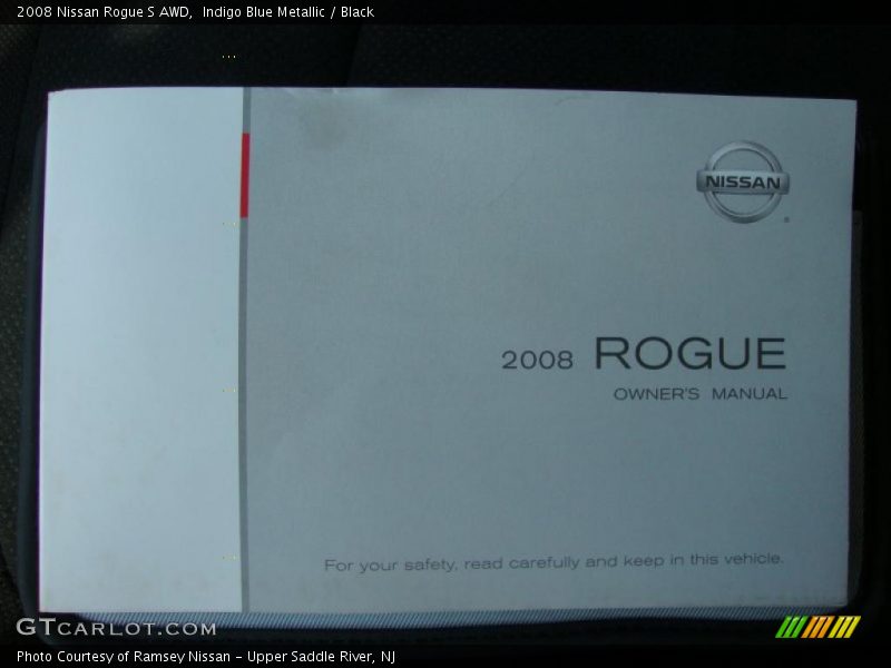 Indigo Blue Metallic / Black 2008 Nissan Rogue S AWD