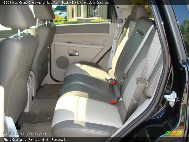 Black / Dark Khaki/Light Graystone 2008 Jeep Grand Cherokee Limited 4x4
