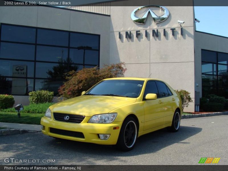 Solar Yellow / Black 2002 Lexus IS 300