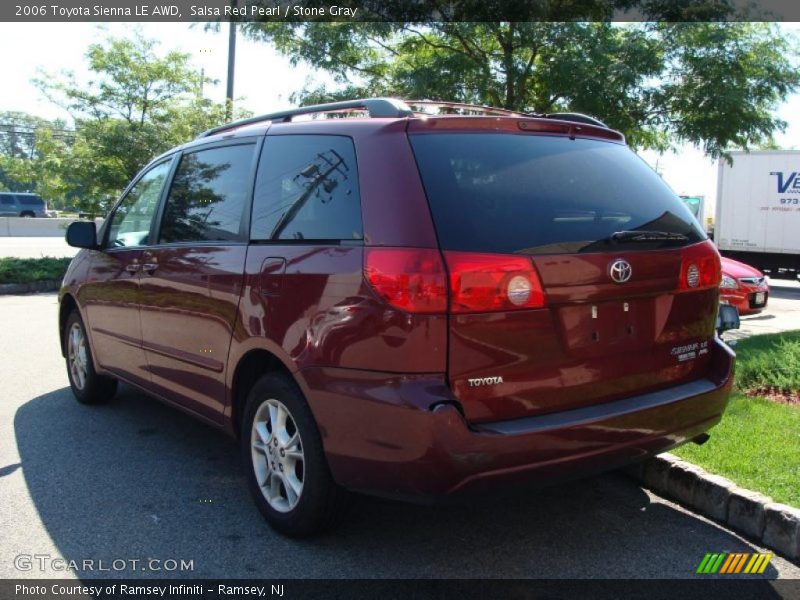 Salsa Red Pearl / Stone Gray 2006 Toyota Sienna LE AWD