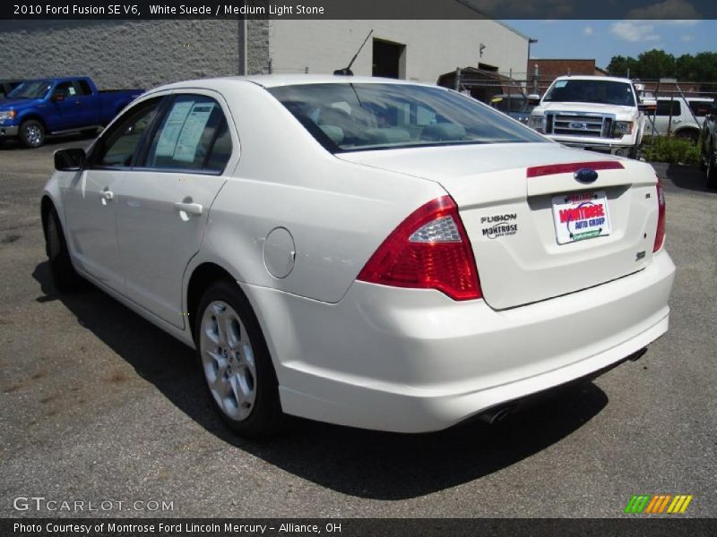 White Suede / Medium Light Stone 2010 Ford Fusion SE V6