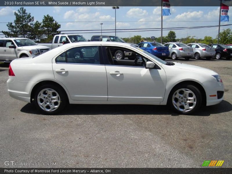 White Suede / Medium Light Stone 2010 Ford Fusion SE V6