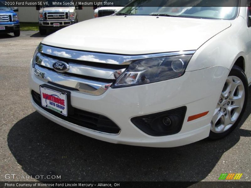 White Suede / Medium Light Stone 2010 Ford Fusion SE V6