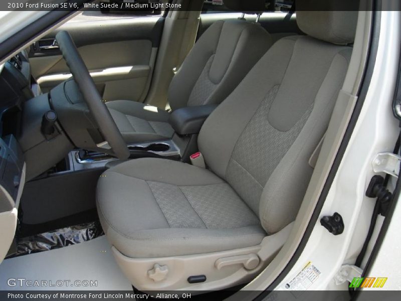 White Suede / Medium Light Stone 2010 Ford Fusion SE V6