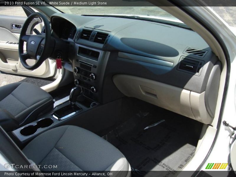 White Suede / Medium Light Stone 2010 Ford Fusion SE V6
