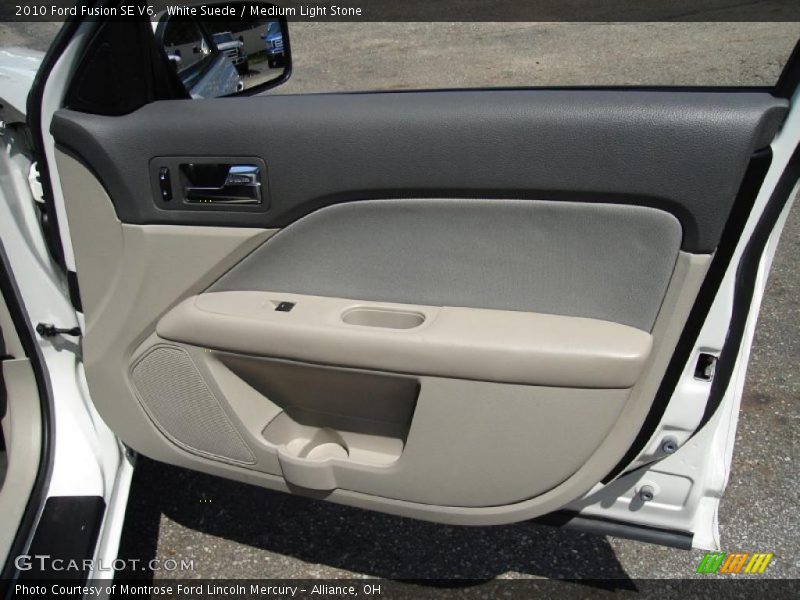White Suede / Medium Light Stone 2010 Ford Fusion SE V6