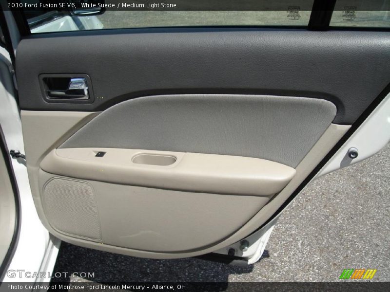 White Suede / Medium Light Stone 2010 Ford Fusion SE V6