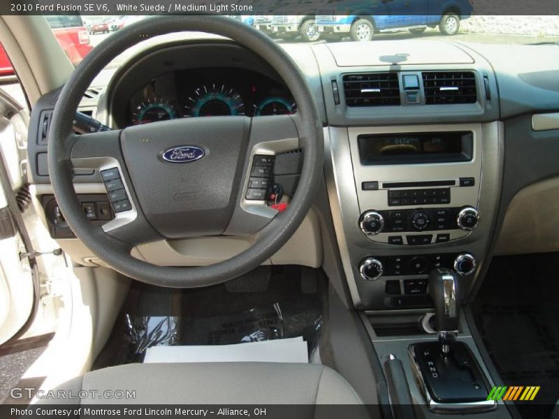 White Suede / Medium Light Stone 2010 Ford Fusion SE V6