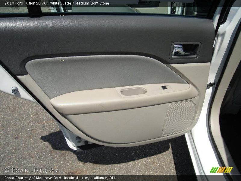 White Suede / Medium Light Stone 2010 Ford Fusion SE V6