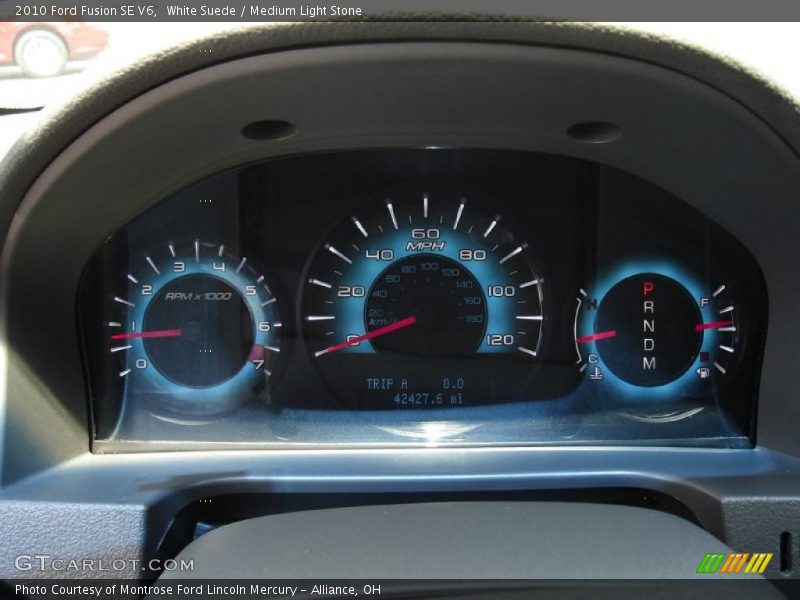 White Suede / Medium Light Stone 2010 Ford Fusion SE V6