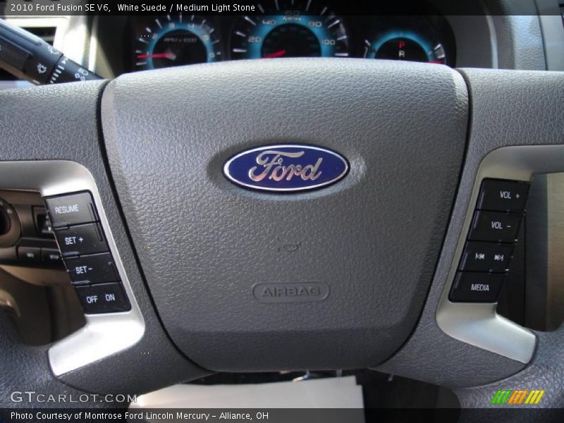 White Suede / Medium Light Stone 2010 Ford Fusion SE V6