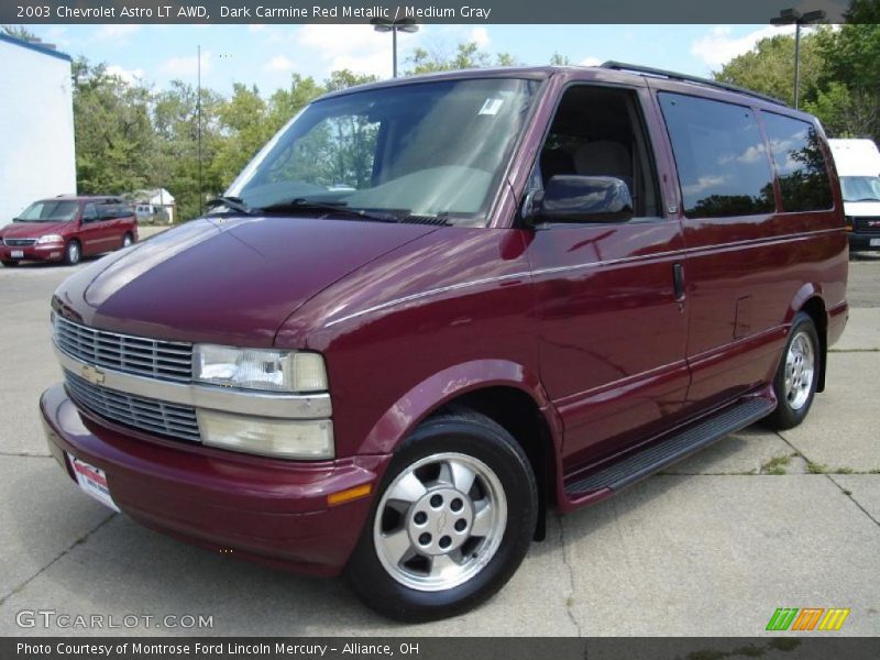 Dark Carmine Red Metallic / Medium Gray 2003 Chevrolet Astro LT AWD